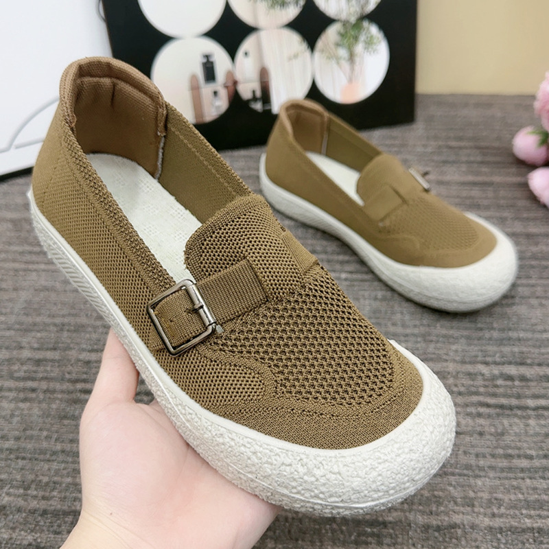 Healthy-foot   حذاء نسائي للتنقل بإبزيم مربع وتصميم سهل الارتداء بخطوة واحدة، مثالي للسيدات كبيرات السن للارتداء اليومي-healthy-foot