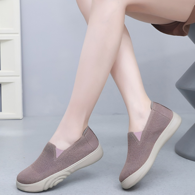 Healthy-foot   حذاء طبي ناعم وقابل للتنفس، مع واجهة مرنة تسهل الارتداء والخلع، تصميم بسيط وعصري، مناسب بشكل خاص للنساء اللاتي يعانين من انتفاخ القدم-healthy-foot