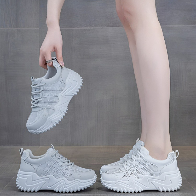 Healthy-foot حذاء رياضي لزيادة الطول للنساء، ارتفاع الكعب 6 سم