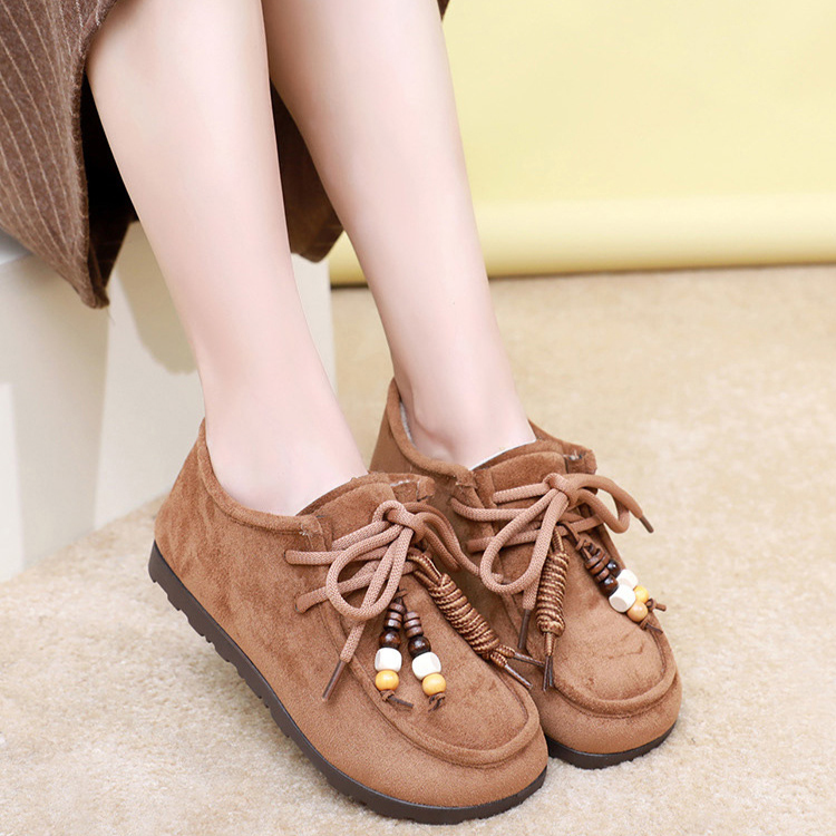 Healthy-foot  حذاء نسائي كاجوال مريح (مبطن بالصوف لفصل الخريف والشتاء)، شكل حذاء بيركن يجعل القدمين تبدو أصغر حجمًا، مناسب للتنقل أو الارتداء اليومي-healthy-foot