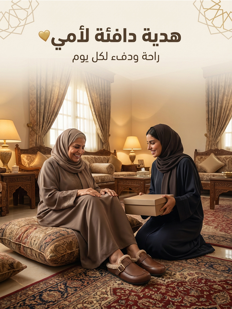 حذاء كشمير دافئ للأمهات (الخيار المثالي للأقدام العريضة والسمينة)