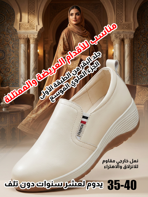 حذاء لوفر كاجوال بعلوي جلدي (زيادة الارتفاع بمقدار 5 سم)