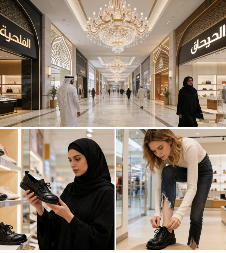 حذاء نسائي مسطح مصنوع يدويًا بأسلوب عتيق