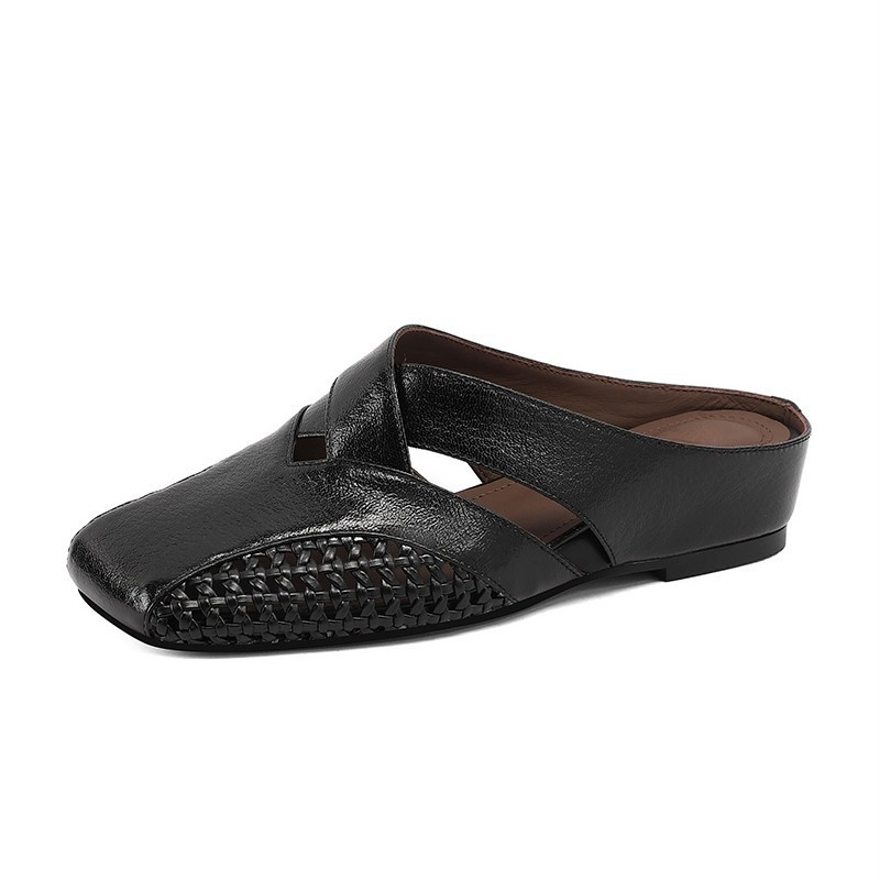 HEALTHY-Foot صندل حماية الأصابع بأسلوب فرنسي مع كعب منخفض