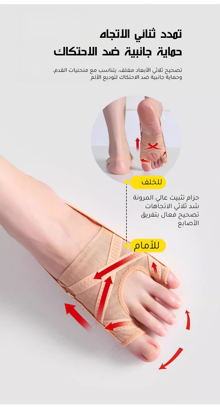 دعامة قابلة للتعديل لإبهام القدم الأروح