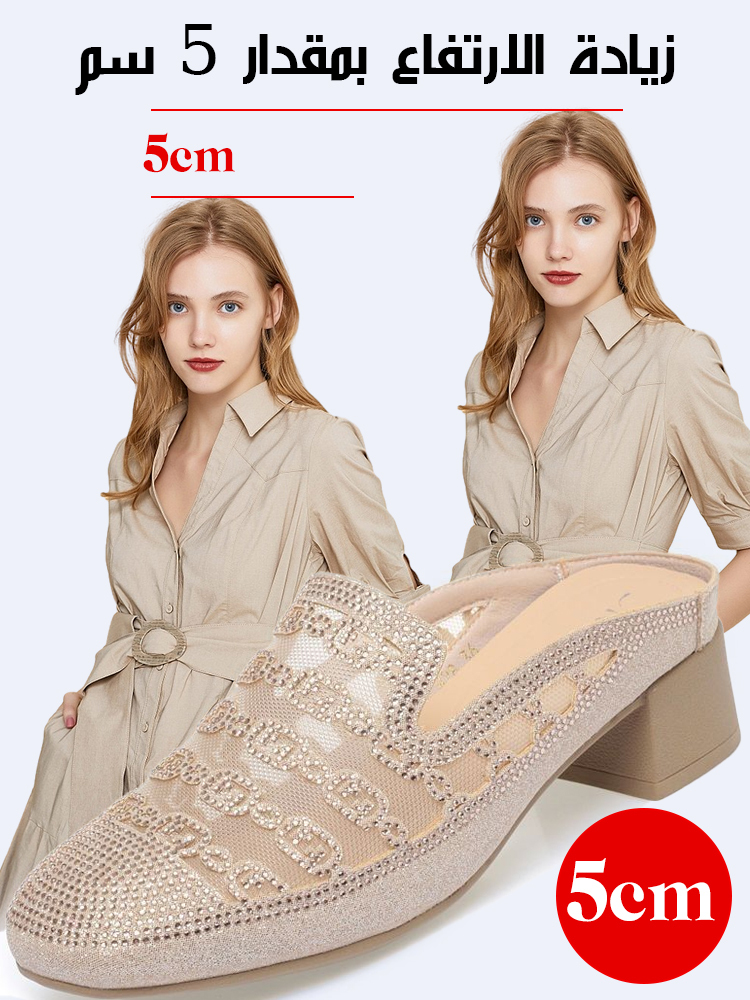 حذاء نسائي إيطالي مجوف بكعب عالي مقاوم للماء-healthy-foot