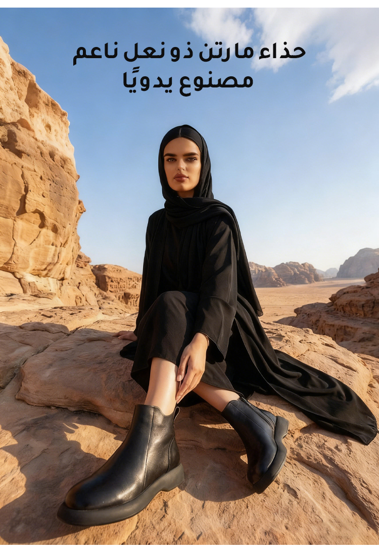 تصميم عصري لحذاء بوت مارتن معتق