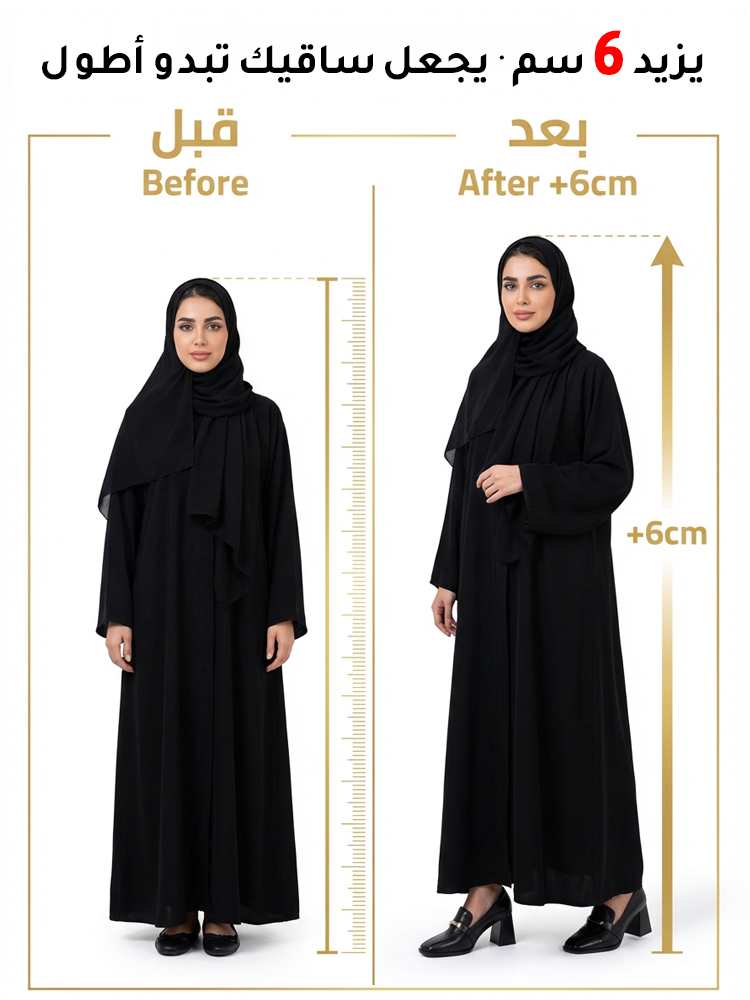 【نفس موديل المول】 حذاء نسائي بكعب عالٍ 6 سم من الجلد الناعم بمقدمة مربعة