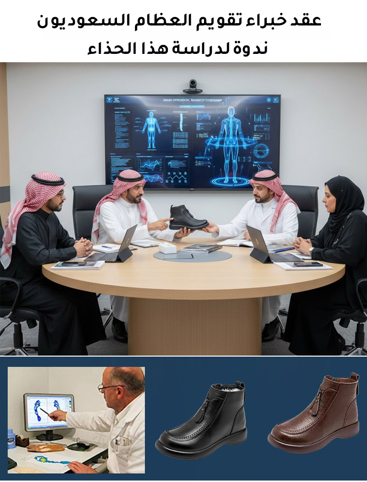 مظهر جانبي لحذاء جلد ناعم مبطن بالفرو