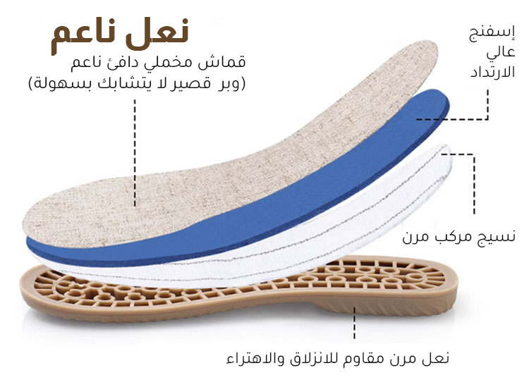 شبشب شتوي عصري للنساء