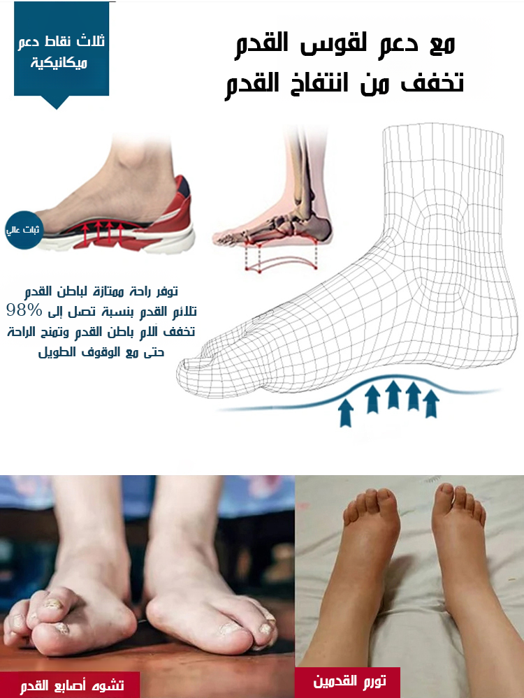 【سهل الارتداء والخلع】 صندل بنعل ناعم مجوف، غير قابل للانزلاق ونصف مفتوح-healthy-foot