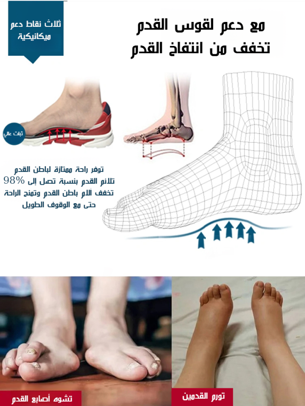 【سهل الارتداء والخلع】 صندل بنعل ناعم مجوف، غير قابل للانزلاق ونصف مفتوح-healthy-foot