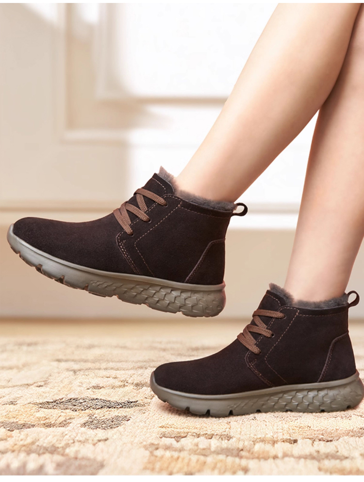 أحذية شتوية قطنية مقاومة للانزلاق