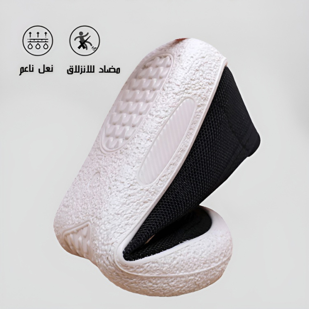 Healthy-foot   حذاء نسائي للتنقل بإبزيم مربع وتصميم سهل الارتداء بخطوة واحدة، مثالي للسيدات كبيرات السن للارتداء اليومي-healthy-foot