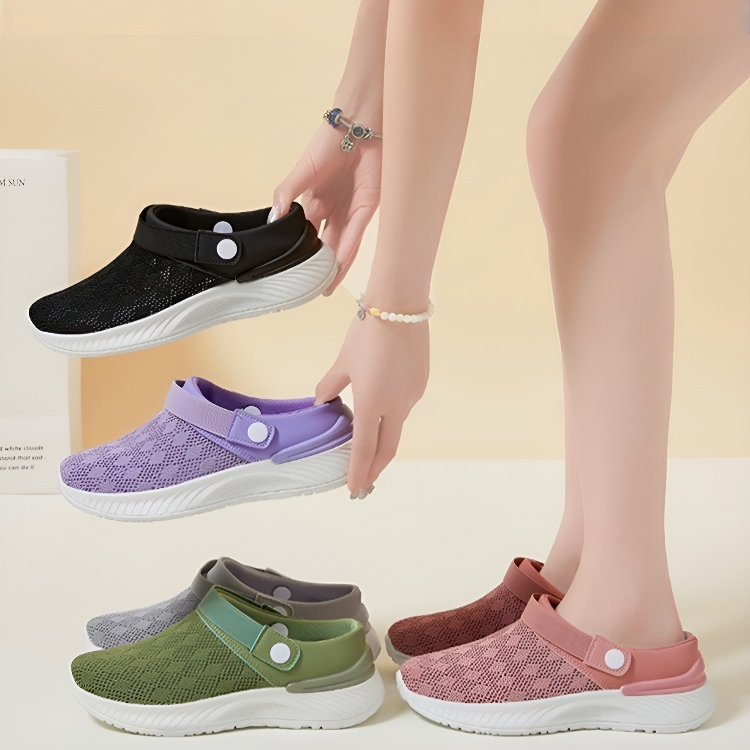 Healthy-foot   صُنعت هذه الصنادل الشبكية الكبيرة جدًا والقابلة للتهوية خصيصًا لكبار السن. تتميز ببرودتها وقدرتها على التهوية، كما تمنع احتقان القدمين. كما أنها مريحة وآمنة للمشي، ولن تُرهق قدميك حتى بعد ارتدائها لفترة طويلة-healthy-foot