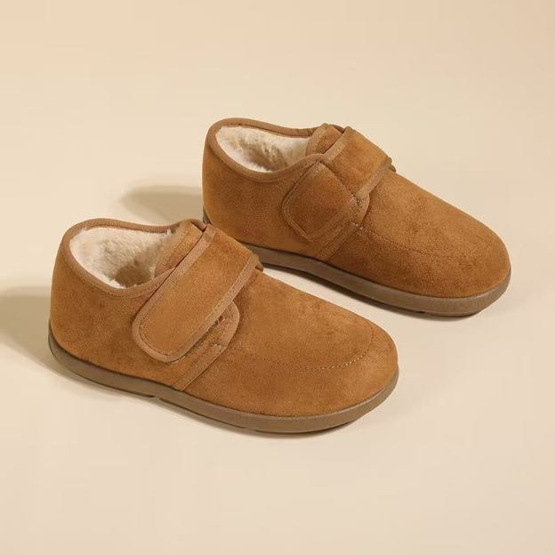 Healthy-foot  حذاء ثلجي للسيدات، حذاء كاحل، بطانة صوفية، مضاد للماء ومانع للانزلاق، رأس مستدير يظهر صغر القدم، مناسب للارتداء اليومي أو المواعدة-healthy-foot