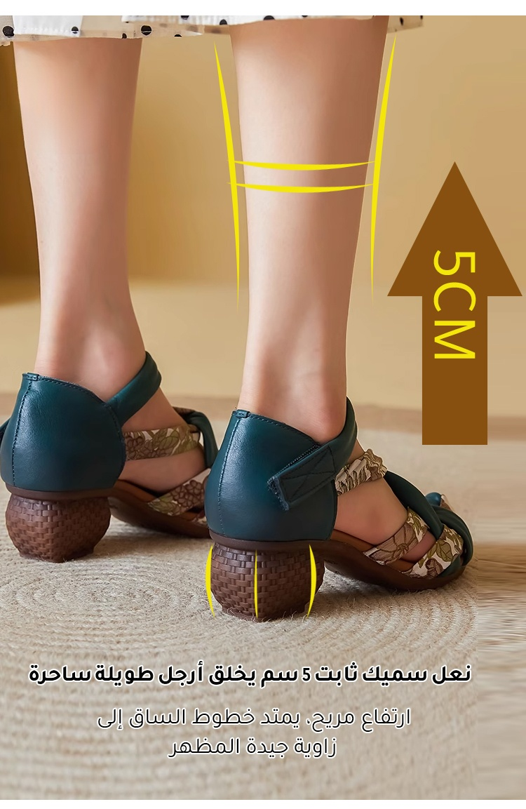 تصميم عصري لصندل نسائي بكعب عالي