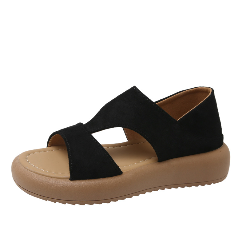 Healthy-foot صندل روماني نسائي جديد، نعل ناعم، تخميد ممتاز، تهوية جيدة، يساعد في تصحيح المشي، مناسب للارتداء مع الفساتين والسراويل اليومية-healthy-foot