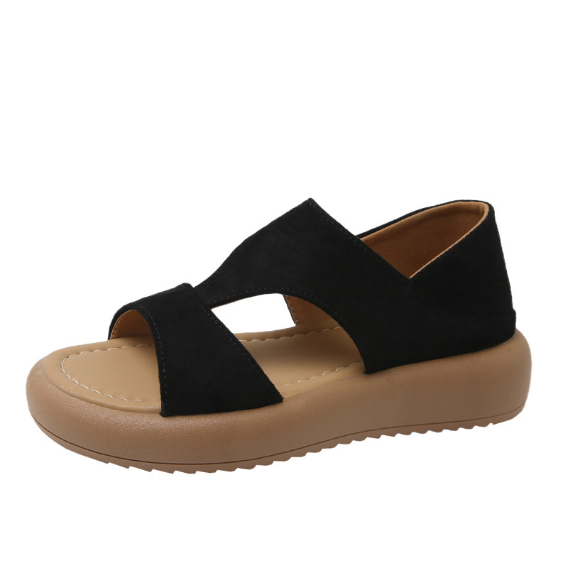 Healthy-foot صندل روماني نسائي جديد، نعل ناعم، تخميد ممتاز، تهوية جيدة، يساعد في تصحيح المشي، مناسب للارتداء مع الفساتين والسراويل اليومية-healthy-foot