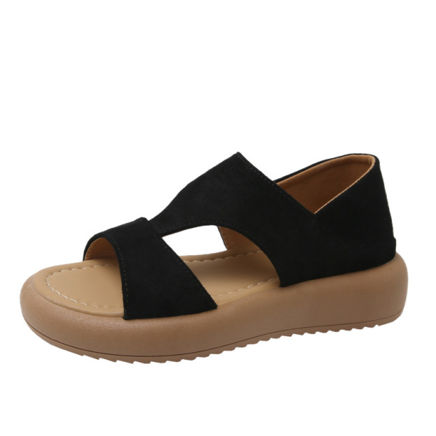 Healthy-foot صندل روماني نسائي جديد، نعل ناعم، تخميد ممتاز، تهوية جيدة، يساعد في تصحيح المشي، مناسب للارتداء مع الفساتين والسراويل اليومية-healthy-foot