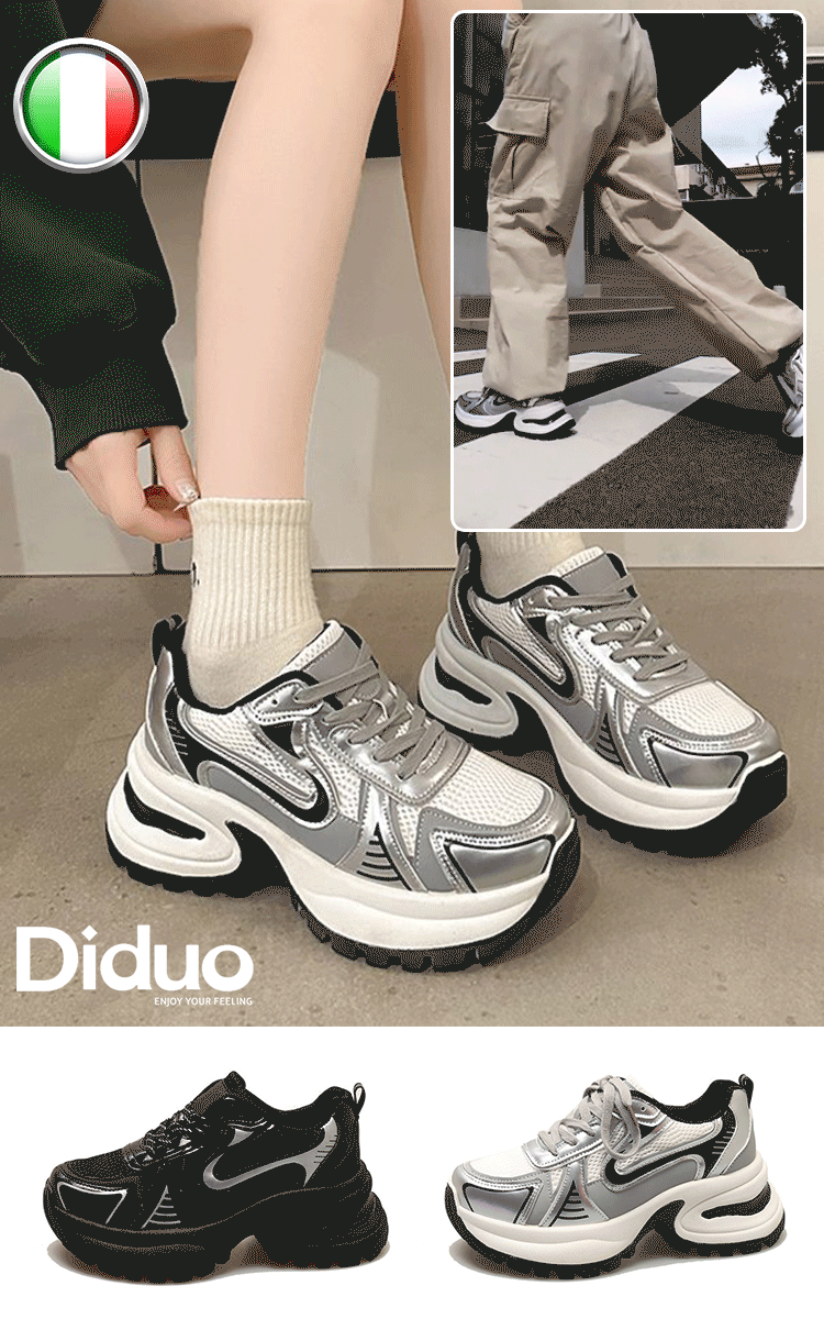 حذاء هزاز كاجوال مستورد من إيطاليا لتشكيل منحنى الساق