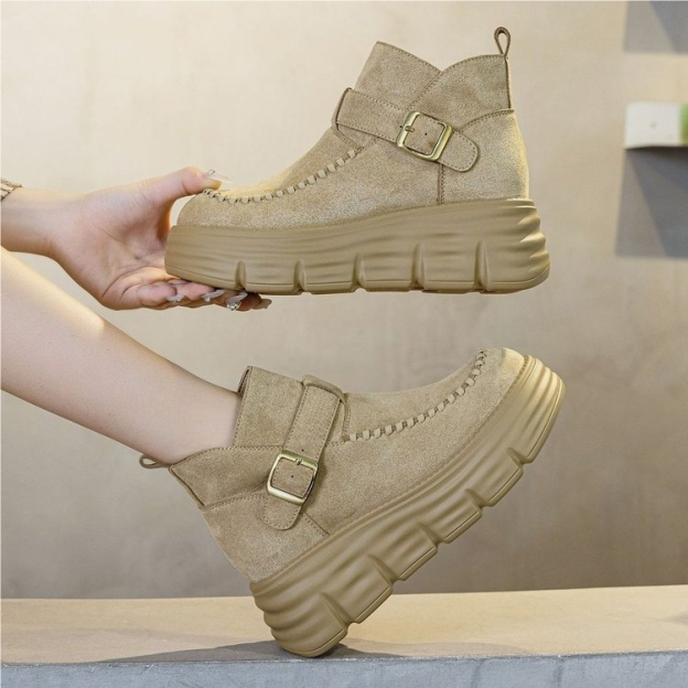 Healthy-foot حذاء نسائي بنعل سميك لزيادة الطول 7 سم ونحت القوام