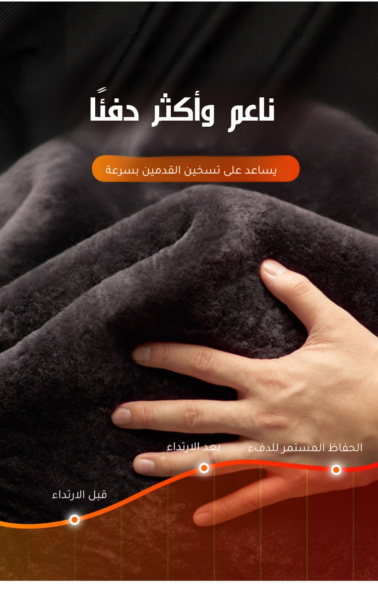 أحذية شتوية مقاومة للانزلاق مبطنة بالفرو