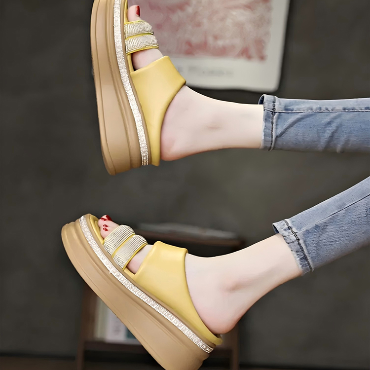 Healthy-foot أحذية نسائية عصرية مكشوفة من الخلف، بكعب بارتفاع 8 سم، منعشة وقابلة للتنفس، تعزز الطول بشكل خفي، وتطيل خط الساق، مناسبة للارتداء اليومي-healthy-foot