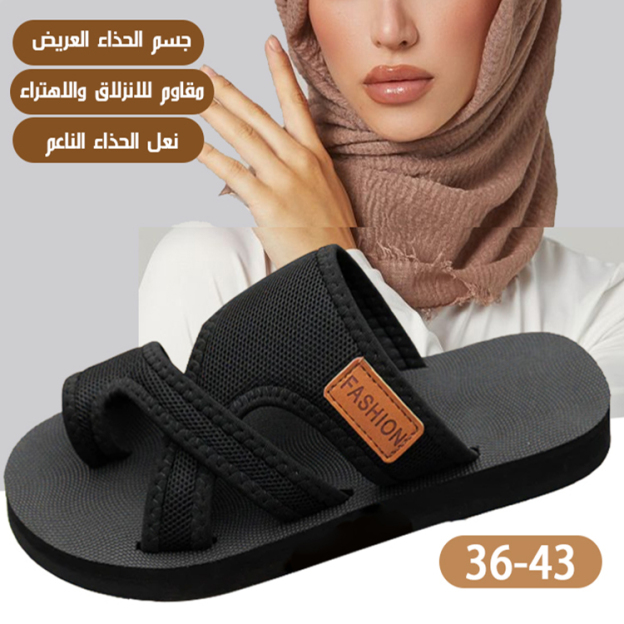 Healthy-foot صندل شاطئ للسيدات لتصحيح قوس القدم والتهاب الكعب الخارجي، متوفر بمقاسات كبيرة، مناسب للارتداء اليومي-healthy-foot