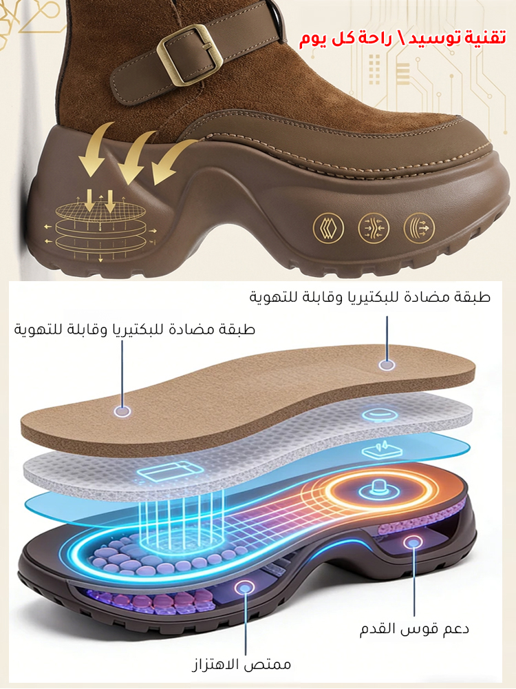 بوت مارتن عصري لزيادة الارتفاع بطراز بريطاني