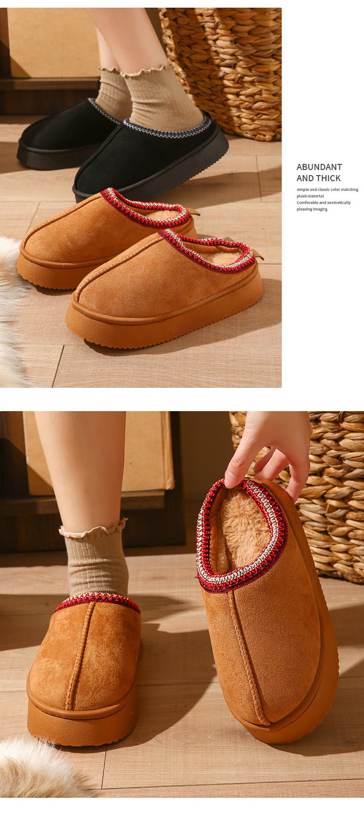 حذاء شتاء مقاوم للانزلاق للنساء