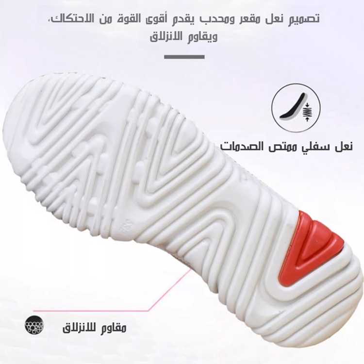 Healthy-foot   حذاء شبكي مريح للسيدات، نعل مطاطي ناعم يمنع التعب عند الوقوف الطويل، تصميم مفرغ يسمح بالتهوية والتبريد، مثالي خاصة للكبار في السن-healthy-foot