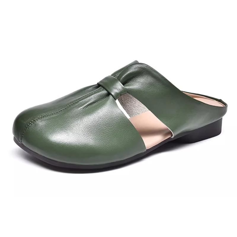 Healthy-foot صندل نسائي بكعب مكشوف بتصميم فرنسي أنيق، مثالي للارتداء اليومي أو في المواعدة-healthy-foot