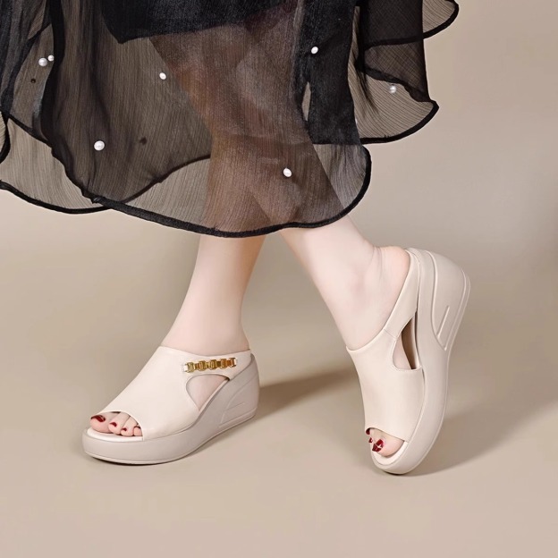 Healthy-foot  حذاء نسائي بكعب سميك مفرغ، مرصع بأحجار الزركون اللامعة، كعب بارتفاع 8 سم، يزيد الطول بشكل خفي، موديل عصري متعدد الاستخدامات-healthy-foot