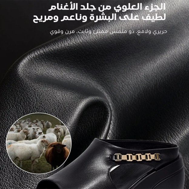 Healthy-foot  حذاء نسائي بكعب سميك مفرغ، مرصع بأحجار الزركون اللامعة، كعب بارتفاع 8 سم، يزيد الطول بشكل خفي، موديل عصري متعدد الاستخدامات-healthy-foot