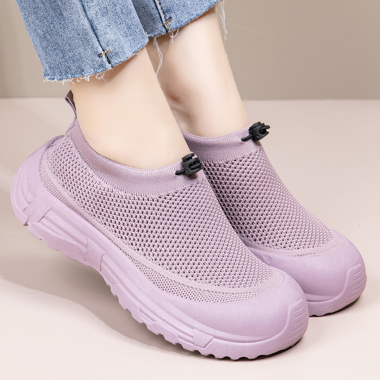 Healthy-foot حذاء كاجوال صيفي مع علوي شبكي جيد التهوية-healthy-foot