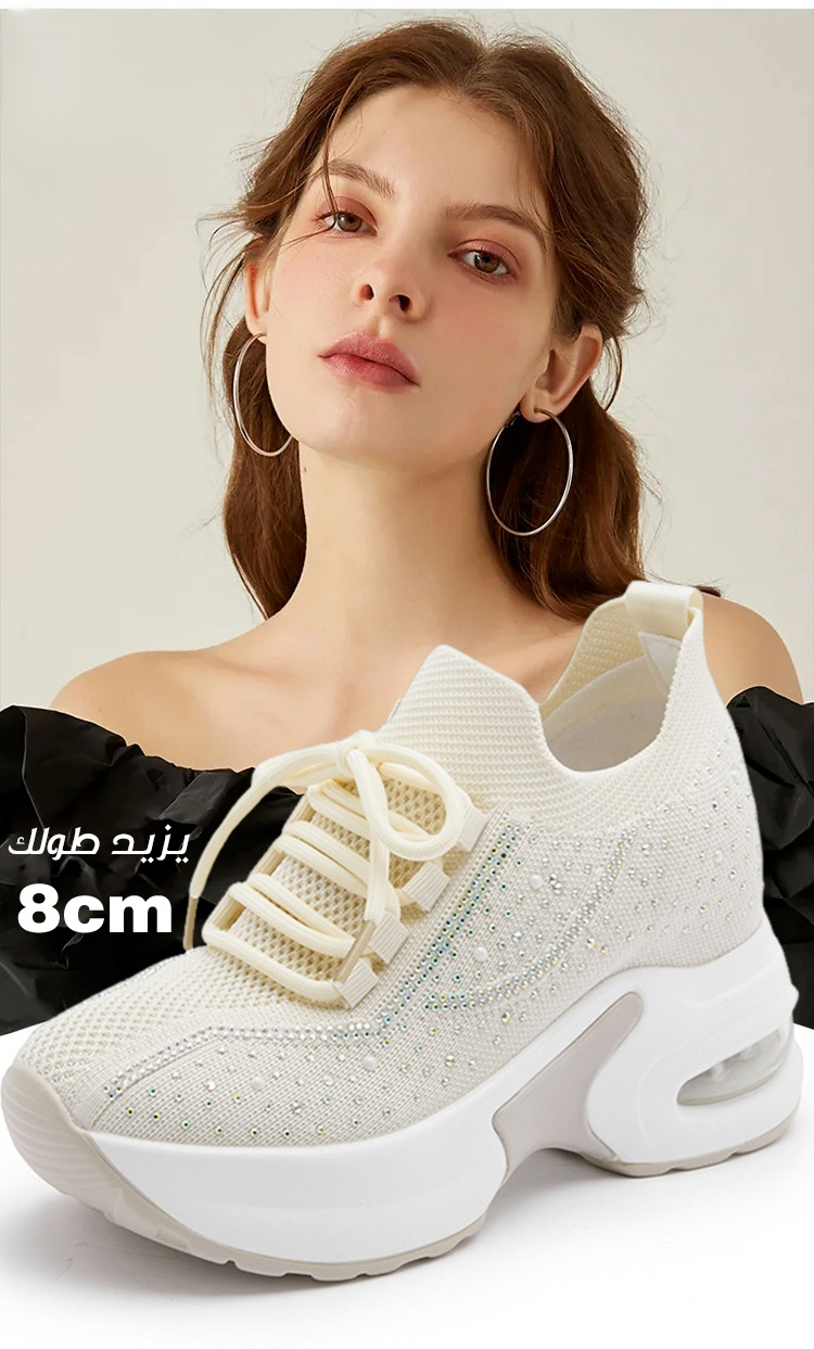 حذاء نسائي بكعب عالي ووسادة هوائية