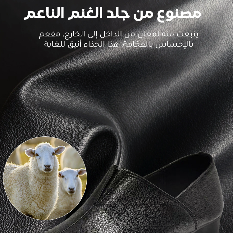 Healthy-foot حذاء نسائي مدبب ذو كعب عالي من الجلد الناعم، كعب بارتفاع 4 سنتيمترات، تصميم بسيط وكلاسيكي، نعل مريح يساعد على الوقوف لفترات طويلة دون التعب، مثالي للارتداء مع الزي الرسمي للعمل-healthy-foot