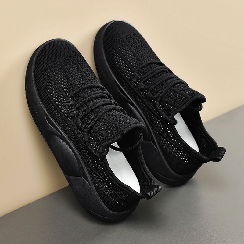 Healthy-foot   حذاء رياضي نسائي ذو منصة مستديرة من الأمام، مصنوع من مادة محبوكة عالية المرونة مع ثقوب قابلة للتنفس من أجل الراحة والتهوية، مناسب للرياضة والارتداء اليومي-healthy-foot