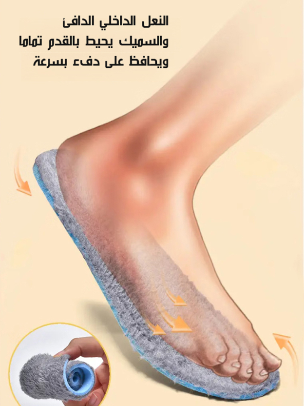 حذاء بوت دافئ مقاوم للماء بطول الكاحل مع وظيفة حماية قدم مريض السكري (مناسب للارتداء في بيئة -30 درج