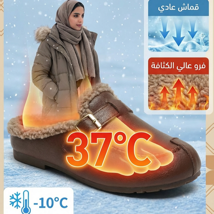 Healthy-foot حذاء كشمير دافئ للأمهات (الخيار المثالي للأقدام العريضة والسمينة)
