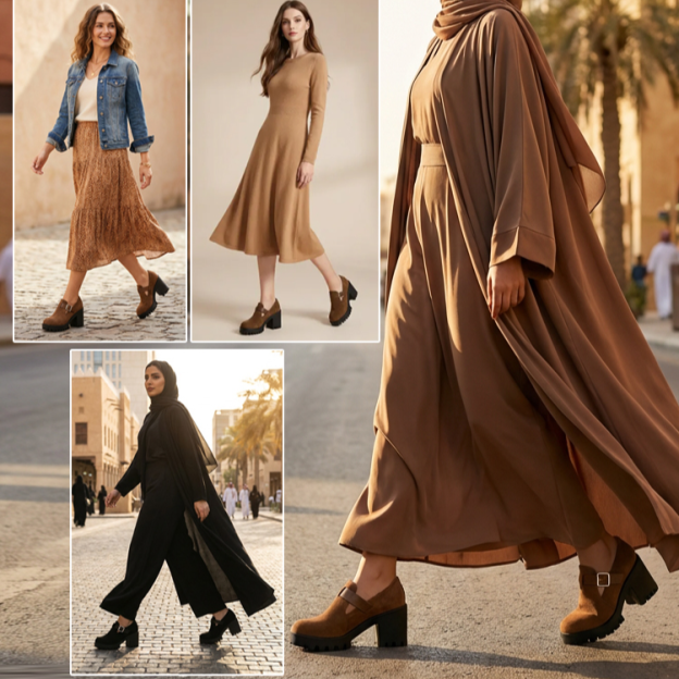 Healthy-foot (متوفر بمقاس 42) حذاء نسائي كاجوال بنعل سميك ورأس الحذاء دائري، زيادة الطول 8 سم