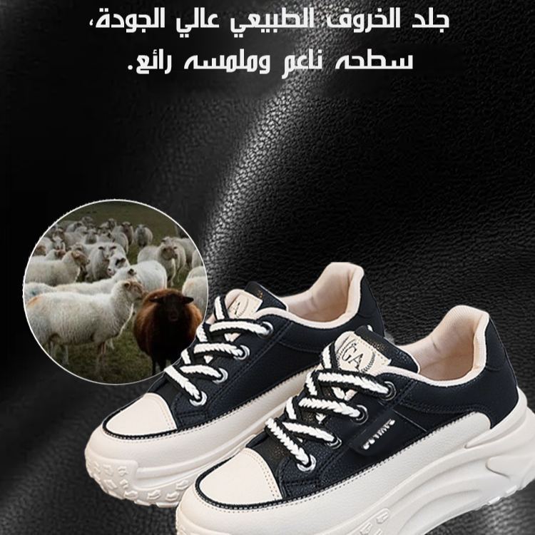 Healthy-foot حذاء نسائي كاجوال ذو نعل سميك لزيادة الطول-healthy-foot