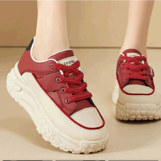 Healthy-foot حذاء نسائي كاجوال ذو نعل سميك لزيادة الطول-healthy-foot