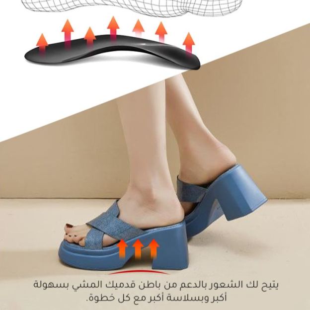 Healthy-foot صندل عصري للسيدات بفتحة للأصابع، كعب عالي بارتفاع 8 سم، مصنوع من الجلد اللامع، مثالي للارتداء اليومي-healthy-foot
