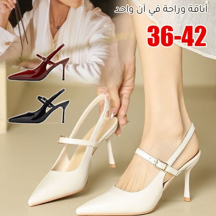 Healthy-foot أحذية نسائية أنيقة بكعب فرنسي مدبب، كعب بارتفاع 5 سم، يطيل القامة ويجعل الساقين تبدو أنحف، مثالية للمكتب أو الحفلات-healthy-foot