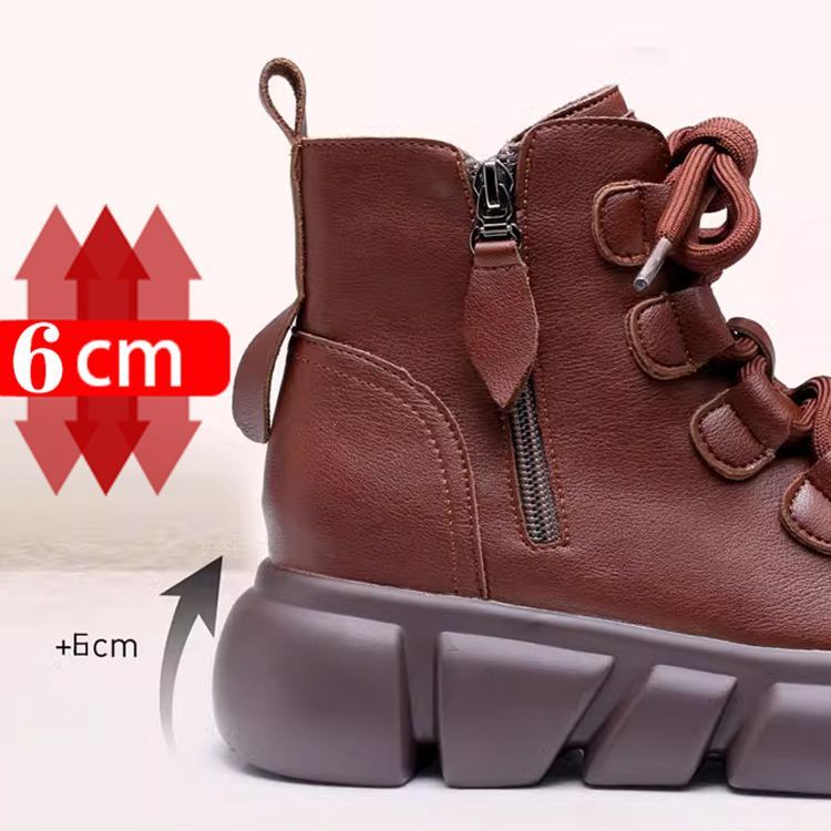 Healthy-foot حذاء بوت نسائي بالطراز الإنجليزي، كعب ناعم 6 سم، مريح وقابل للتنفس، يتميز بالراحة والمتانة، مثالي للارتداء اليومي ويعزز ثقتك-healthy-foot