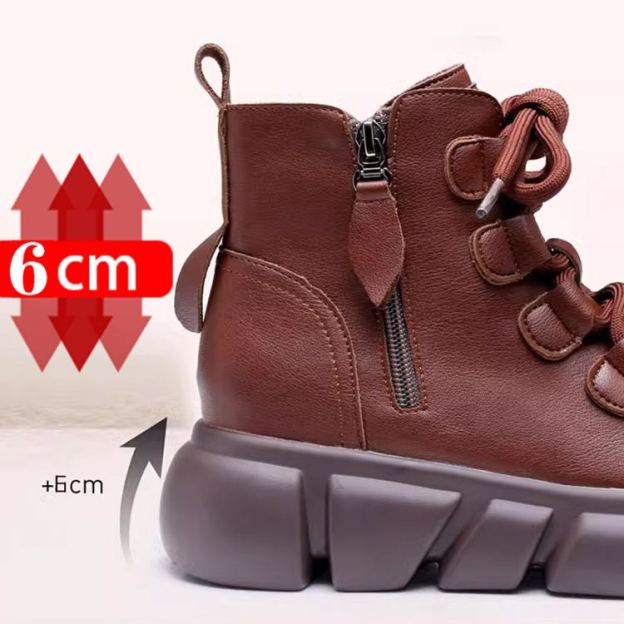 Healthy-foot حذاء بوت نسائي بالطراز الإنجليزي، كعب ناعم 6 سم، مريح وقابل للتنفس، يتميز بالراحة والمتانة، مثالي للارتداء اليومي ويعزز ثقتك-healthy-foot