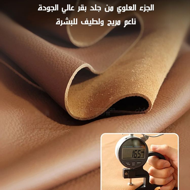 Healthy-foot صندل نسائي مفرغ مع مقدمة مستديرة ومفتوح من الخلف، كعب منخفض 3.5 سم، بطانة داخلية ناعمة للغاية توفر راحة قصوى، لا تسبب التعب حتى بعد الوقوف لفترات طويلة-healthy-foot