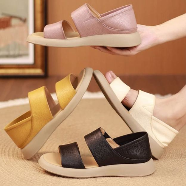 Healthy-foot حذاء نسائي أنيق وعملي من الجلد الطبيعي، مريح للغاية ومرن، لا يتسبب في التعب حتى بعد ارتدائه لفترات طويلة، يضمن لك الراحة في حياتك اليومية-healthy-foot